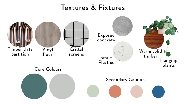 materials and colours
