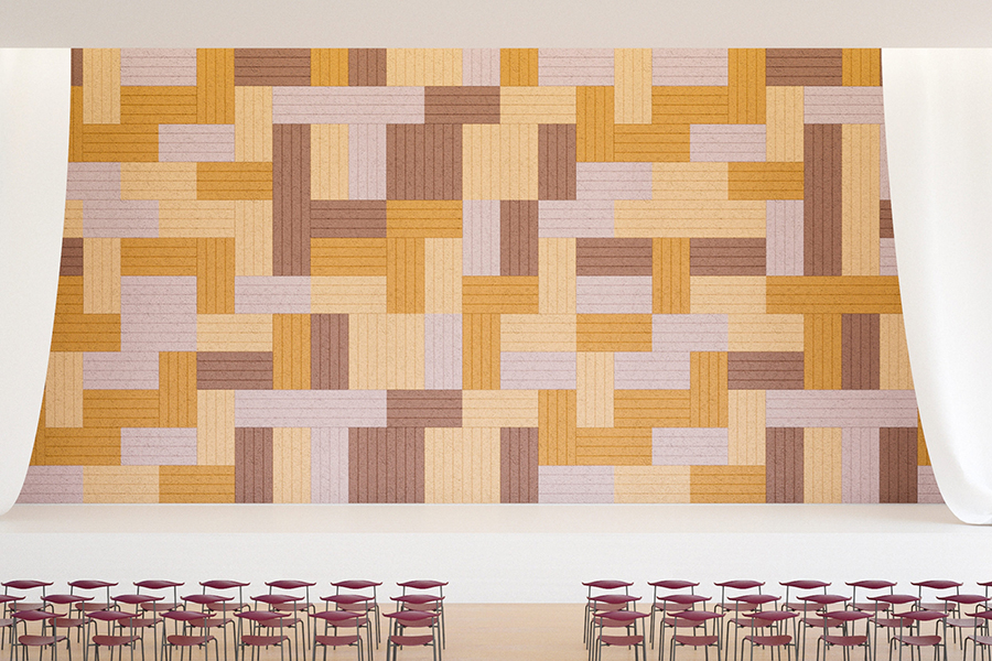 BAUX Acoustic wood wool Panels EventSpace scaled